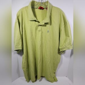 VINTAGE IZOD Est. 1937 Men's Polo Golf Shirt Size Extra Large Yellow / Green